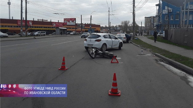 В Иванове подросток, взявший без спроса ключи от мотоцикла, попал в ДТП